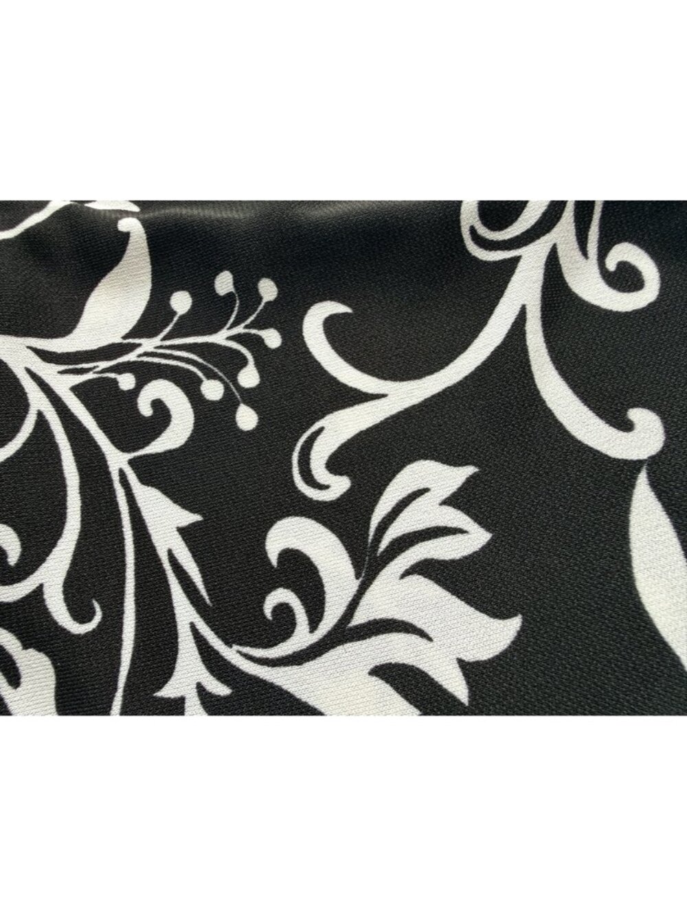 VTG Charlotte Russe Y2K Floral Bodycon Dress S Black White Slinky Midi USA Made - Picture 6 of 7